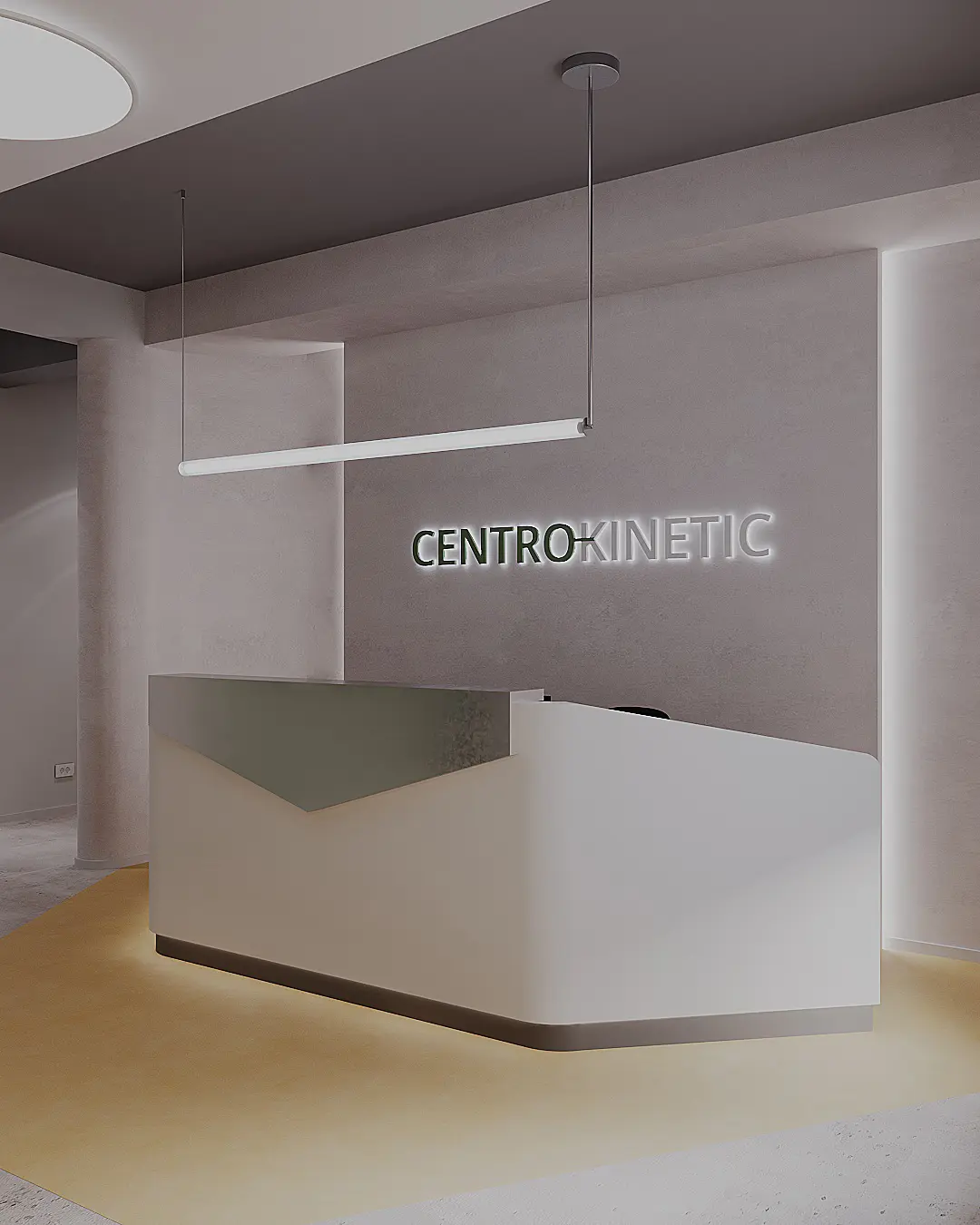 Design interior premium pentru clinică de kinetoterapie